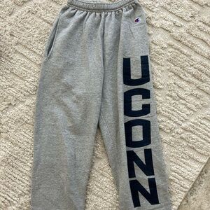 UConn champion sweatpants, size S, gray